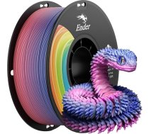 Creality Rainbow PLA filaments 1,75 mm, 1 kg spole PLA+ ātrgaitas krāsu gradienta 3D printēšanas filaments, ±0,02 mm izmēru stabilitāte, optimizēts K1, K2, K1C printeriem