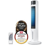 Brandson gaisa dzesētājs ar ūdens dzesēšanu un ekoloģisku dizainu - līdzstrāvas motors ļoti kluss - 60% enerģijas ietaupījums - Sieger ventilatori un gaisa dzesētāji 2026 - torņa ventilators - oscilācija - jonu funkcija