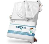 Setex Ūdensnecaurlaidīgs dvieļu pārvalks inkontinences slimniekiem/lietošanai kā higiēnas ievērošanai Matrača aizsarglīdzeklis Matrača aizsardzība, kokvilna, balts, 100 x 200 cm