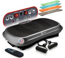 LifePro vibrācijas platforma – visam ķermenim paredzēta vibrācijas fitnesa platforma ar elastīgajām lentēm – mājas trenažieris svara samazināšanai un muskuļu tonizēšanai