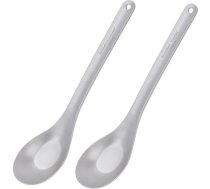 iBasingo Ti1029T titāna karote ar garu rokturi (16,8 cm) — āra kempinga piederums, ultraviegla zupa un rīsu karote, pārnēsājami galda piederumi, pārgājienu un tūrisma galda piederumi