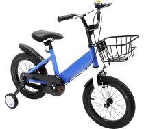 Bērnu velosipēds 14 collas zēniem un meitenēm ar atbalsta riteņiem, augstumā regulējams sēdeklis, stūre un grozs, velosipēds bērniem vecumā no 3 līdz 5 gadiem, bērnu velosipēds
