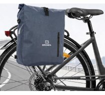 3-in-1 ūdensizturīga velosoma, 28 l, mugursoma un plecu soma, velosoma bagāžniekam, WaterBlock materiāls, iebūvēta soma klēpjdatoram, ātri montējams bagāžnieks, džinsu zils
