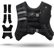 HANZO – regulējama svara veste skriešanai, fitnesa treniņiem un pārgājieniem; viegli mazgājama skriešanas veste