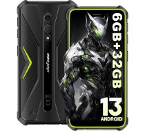 Ulefone Armor X12 Āra mobilais tālrunis 6GB + 32GB/256GB SD Android 13 Go, 4860mAh 13MP + 8MP 5,45 collu HD+ IP69K Būvlaukuma mobilais tālrunis Mobilais tālrunis bez līguma Lēts 4G Dual SIM Face ID NFC GPS - Zaļš