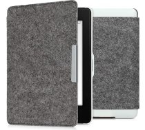 kwmobile Korpuss Amazon Kindle Paperwhite - grāmatas stila filca auduma aizsargvāciņš e-lasītāja vāciņam - (2017 un vecākiem), pelēks