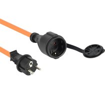 Electraline 01674 IP44 pagarinātājs 10 m āra speciālais kabelis AT-N07V3V3-F 3G1.5, izmantojams līdz -35 °C, izturīgs pret eļļu un UV starojumu un ļoti izturīgs pret nodilumu ar zemējuma kontaktligzdām