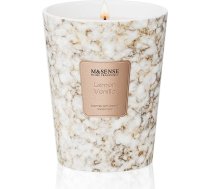 M&SENSE Liela smaržīga svece, citronu vaniļas aromāta svece stiklā, dabīga sojas vaska aromāta svece, dāvana sievietēm un vīriešiem, Ziemassvētku, 400 g, 75 stundu degšanas laiks un 2 daktis, mājas aromāts