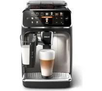 PHILIPS LatteGo sērijas 5400 pilnībā automātiskais kafijas automāts, 12 dzērieni, piena putotājs, skārienjūtīgais ekrāns, 4 profili, hroma apdare (EP5447/90)