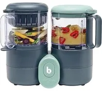 Babymoov Nutribaby One 4-in-1 bērnu pārtikas pagatavošanas ierīce ar 2 l tilpumu — maiga tvaicēšana, maisīšana, atkausēšana un uzsildīšana