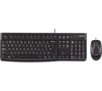 Tastatūras un peles komplekts mk120 920-002562 (membrānas; USB 2.0; (ASV); melnā krāsā; optiska; 1000 dpi)