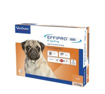 Virbac - EFFIPRO DUO suņiem (2-10 kg) 67/20 mg N4 pilieni skaustā pret ektoparazītiem*