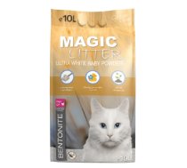 Trixie Magic Litter Bentonite Ultra White Baby Powder cementējošās smiltis?kaķu tualetei 10L