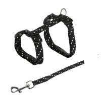 Krūšu siksna un pavada kaķiem - Trixie Cat Harness with Lead, 27-45cm/10mm, Lead 1.30m