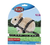 Krūšu siksna un pavada trušiem - Trixie Harness with Lead for Small Rabbits, 20-33cm/8mm, 1.25 m