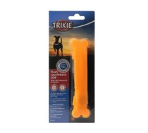 Atstarojošās kakla siksnas aksesuārs : Trixie Flash light band USB, for dogs, 15 × 2.5 cm, orange