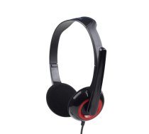 Gembird | MHS-002 Stereo headset | Built-in microphone | 3.5 mm | Black/Red|MHS-002
