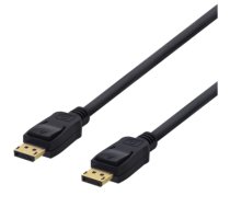 DELTACO „DisplayPort“ kabelis, 1,5 m, 4K UHD, DP 1.2, juodas DP-1015D|DP-1015D