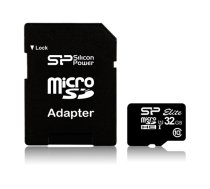 Silicon Power | Elite UHS-I | 32 GB | MicroSDHC | Flash memory class 10 | SD adapter|SP032GBSTHBU1V10SP