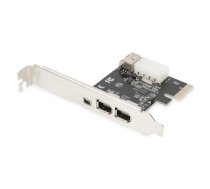 Digitus | IEEE 1394a Interface Card, PCI express, 4 Port 1x ext. 1394mini, 2x ext./1x int. 1394a Ports | DS-30201-5|DS-30201-5