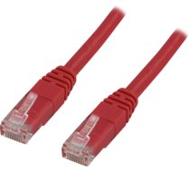 Cat6 patch kabelis DELTACO U/UTP Cat6, 1.5m, 250MHz, Delta-sertifikuotas, LSZH, raudonas / TP-611R|TP-611R