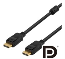 Kabelis DELTACO DisplayPort, Ultra HD in 60Hz, 21.6 Gb/s, 2m, juodas / DP-1020|DP-1020