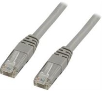 DELTACO U / UTP Cat6 patch kabelis, 1m, 250MHz, Delta-certified, LSZH, pilkas / TP-61|TP-61