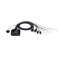 Aten | 2-Port USB 4K HDMI Cable KVM Switch with Remote Port Selector | CS22H-AT|CS22H-AT