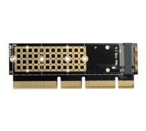 AXAGON PCEM2-1U PCI-E 3.0 16x - M.2 SSD NVMe, up to 80mm SSD, low profile 1U|PCEM2-1U