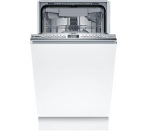 Dishwasher | SPV4HMX10E | Built-in | Width 45 cm | Number of place settings 10 | Number of programs 6 | Energy efficiency class E | Display | AquaStop function | White|SPV4HMX10E