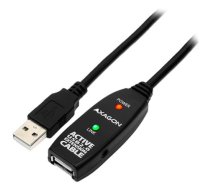 Axagon Active extension USB 2.0 A-M> A-F cable, 5 m long. Power supply option.|ADR-205