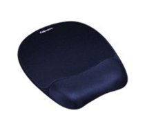 Fellowes | Foam mouse pad with wrist support | Mouse pad with wrist pillow | 202 x 235 x 25 mm | Sapphire|9172801