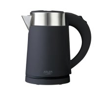 Adler | Kettle | AD 1372 | Electric | 800 W | 0.6 L | Plastic/Stainless steel | 360° rotational base | Black|AD 1372 black