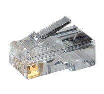 MP0002 | CAT5e Modular PlugSuitable for 8P8C Round CablePlug unshieldedGold-plated contacts | Transparent|MP0002