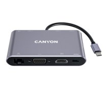 CANYON hub DS-14 8in1 4k USB-C Dark Grey|CNS-TDS14