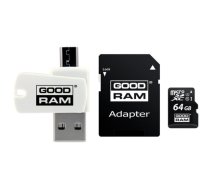 GOODRAM All in One 64GB MICRO CARD class 10 UHS I + card reader|M1A4-0640R12