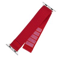 Fixed | Sporty Strap for Apple Watch 42/44/45mm | 160-210 mm | Red | Nylon|FIXNST2-434-RD