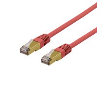 Kabelis DELTACO S/FTP Cat6a patch, Delta-sertifikuotas, LSZH, 2m, raudonas / SFTP-62RAH|SFTP-62RAH