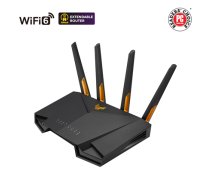 Wireless Wifi 6 AX4200 Dual Band Gigabit Router | TUF-AX4200 | 802.11ax | 3603+574 Mbit/s | 10/100/1000 Mbit/s | Ethernet LAN (RJ-45) ports 4 | Mesh Support Yes | MU-MiMO Yes | 3G/4G data     sharing | Antenna type External | 1 x USB 3.2 Gen 1 | 36 month(