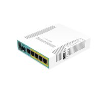 Mikrotik Wired Ethernet Router RB960PGS, hEX PoE, CPU 800MHz, 128MB RAM, 16MB, 1xSFP, 5xGigabit LAN, 1xUSB, Power Output On ports 2-5, Ourput: 1A max per port; 2A max total, RouterOS L4 |     hEX PoE Router | RB960PGS | No Wi-Fi | 10/100/1000 Mbit/s | Eth