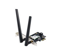 AX1800 Dual-Band Bluetooth 5.2 PCIe Wi-Fi Adapter | PCE-AX1800 | 802.11ax | 574+1201 Mbit/s | Mesh Support No | MU-MiMO Yes | No mobile broadband | Antenna type     External|90IG07A0-MO0B00