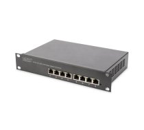 Digitus | 8-port Gigabit Ethernet PoE switch | DN-95317 | Unmanaged | Rackmountable | Power supply type Internal|DN-95317
