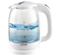 Mesko | Kettle | MS 1302w | Electric | 2200 W | 1.7 L | Glass | 360° rotational base | White|MS 1302w