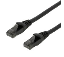 Patch kabelis DELTACO U/UTP High Flex Cat6, 1m, 24AWG, 500MHz, LSZH, juodas / UUTP-1501|UUTP-1501