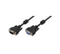 Logilink | Black | HD DSUB 15-pin male | HD DSUB 15-pin female | VGA to VGA | 1.8 m|CV0004