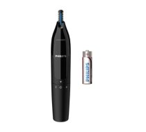 Philips Nose & ear trimmer NT1650/16 100% waterproof, Dual-sided protective guard system, Rotating switch, AA-battery included|NT1650/16