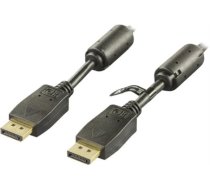 Kabelis DELTACO DisplayPort, Ultra HD in 60Hz, 21.6 Gb/s, 5m, juodas / DP-1050|DP-1050