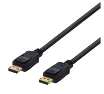 Kabelis DELTACO DisplayPort, 4K UHD, 21.6 Gb/s, 2m, juodas / DP-1020-K / R00110002|R00110002