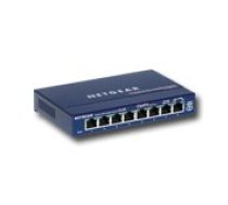 Netgear ProSafe Gigabit Ethernet Switch, 8 x 10/100/1000 RJ45 ports, Desktop|GS108GE