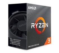 AMD CPU Desktop Ryzen 3 4C/8T 4100 (3.8/4.0GHz Boost,6MB,65W,AM4) Box|100-100000510BOX